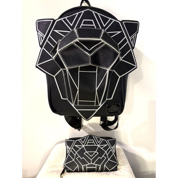 Marvel Black Panther Wakanda Forever Loungefly Backpack & Wallet Bundle – NWT - Picture 1 of 16